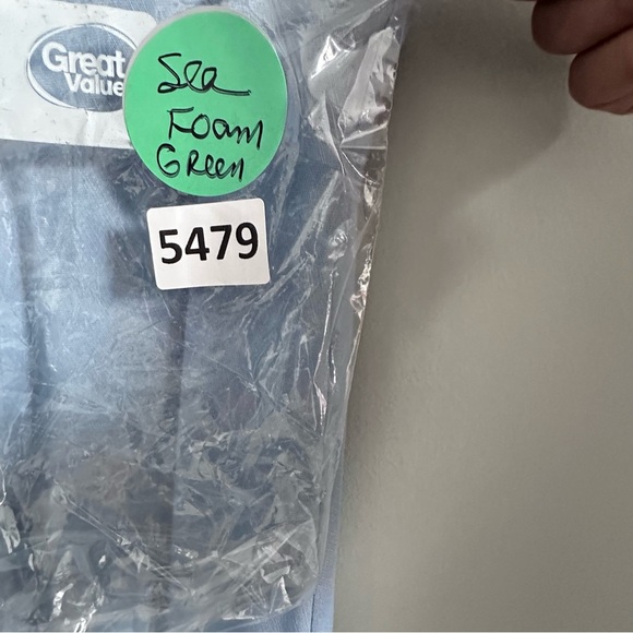 L'AGENCE Sundress Linen Blend Freestyle L Serene Blue Sleeveless V-Neck 5479 - Picture 13 of 14